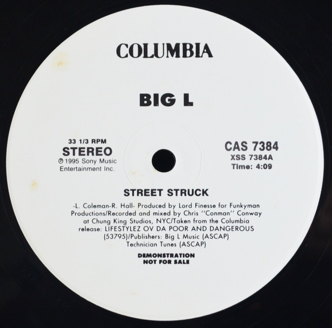 BIG L / STREET STRUCK (PROD BY LORD FINESSE) (12