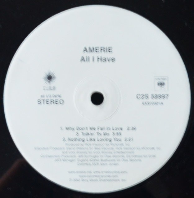 AMERIE ‎/ ALL I HAVE (2LP)