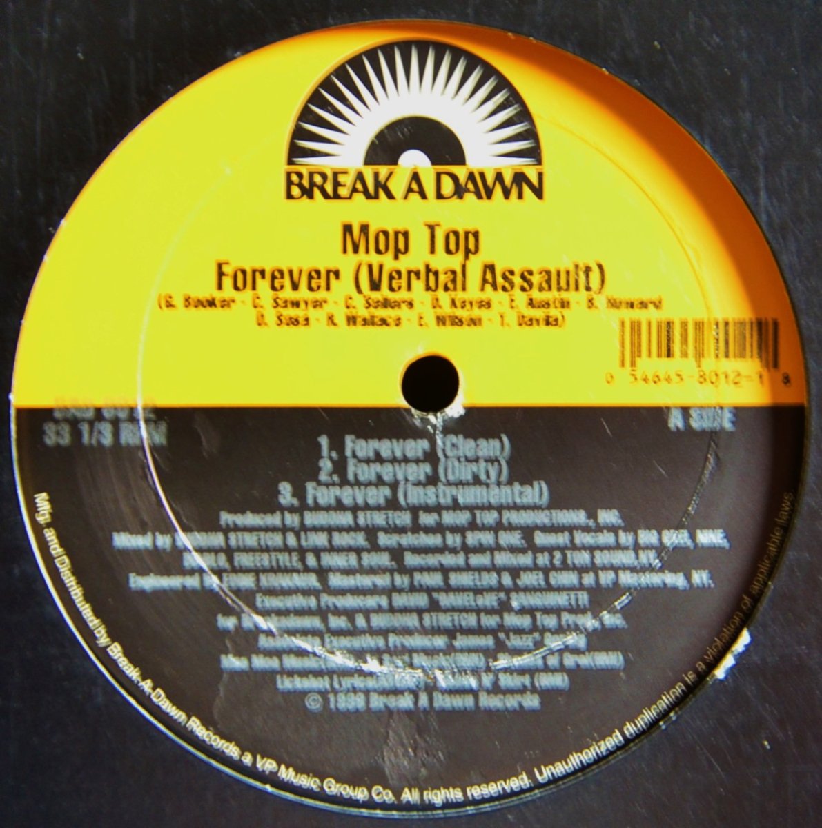 MOP TOP / FOREVER (VERBAL ASSAULT) / I'M ALRIGHT (12