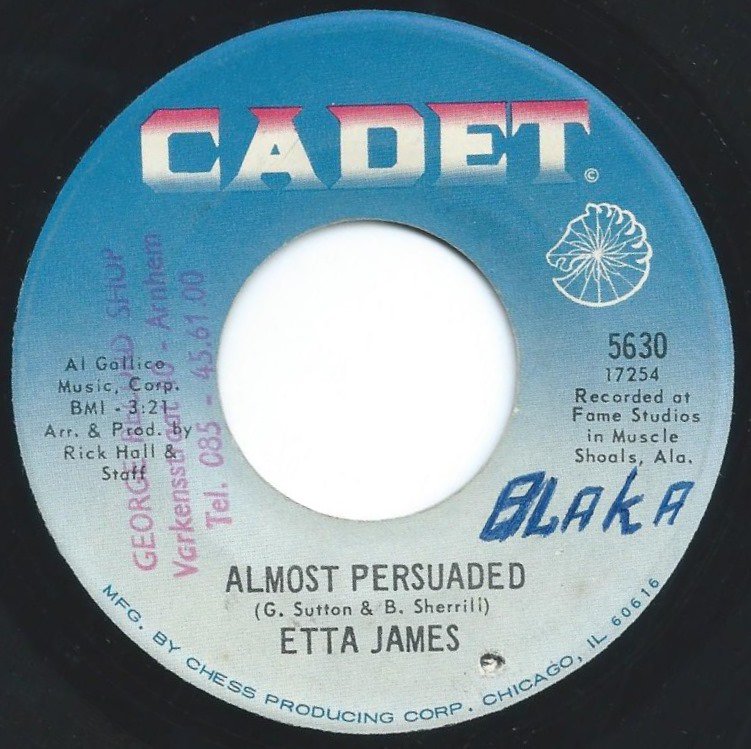 ETTA JAMES / ALMOST PERSUADED / STEAL AWAY (7
