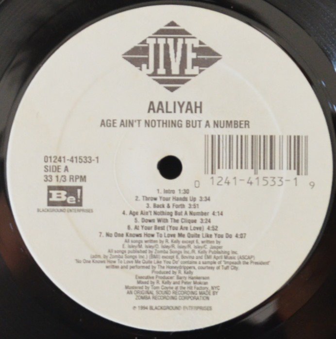 AALIYAH / AGE AIN'T NOTHING BUT A NUMBER (1LP) - HIP TANK RECORDS