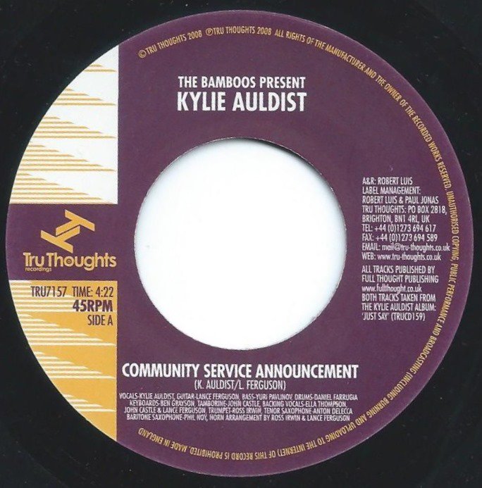 KYLIE AULDIST / COMMUNITY SERVICE ANNOUNCEMENT / CUT YOU LOOSE (7