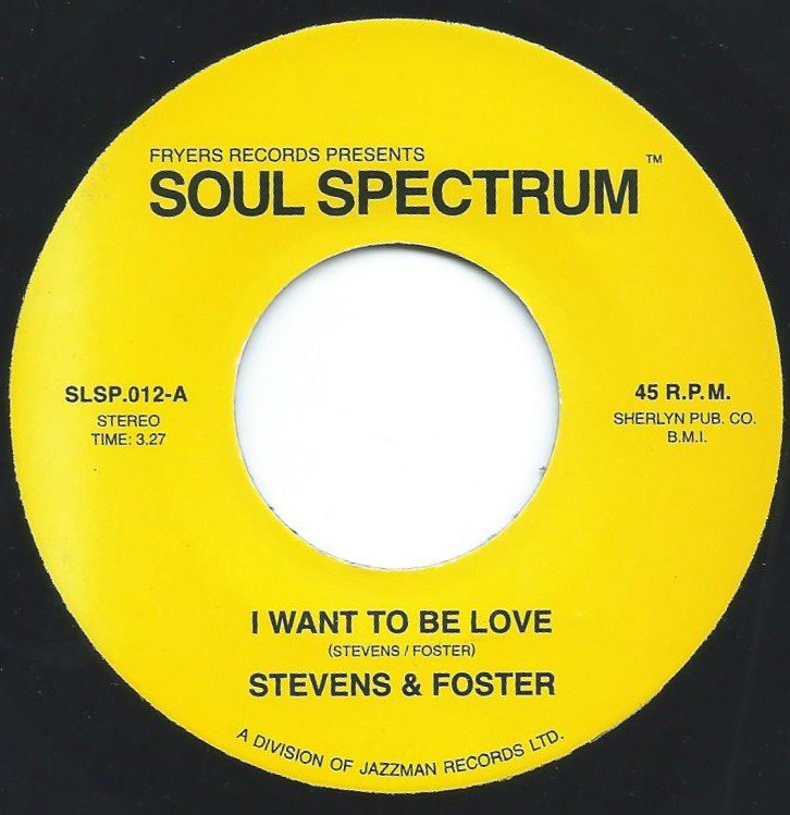 STEVENS & FOSTER / I WANT TO BE LOVE / WHAT WOULD I HAVE (IF I DIDN'T HAVE YOU) (7
