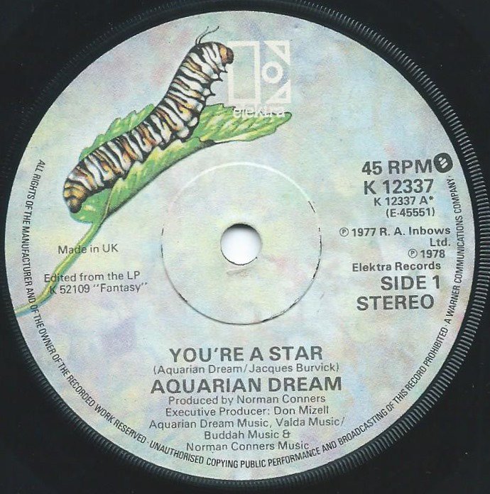 AQUARIAN DREAM / YOU'RE A STAR / PLAY IT FOR ME (ONE MORE TIME) (7