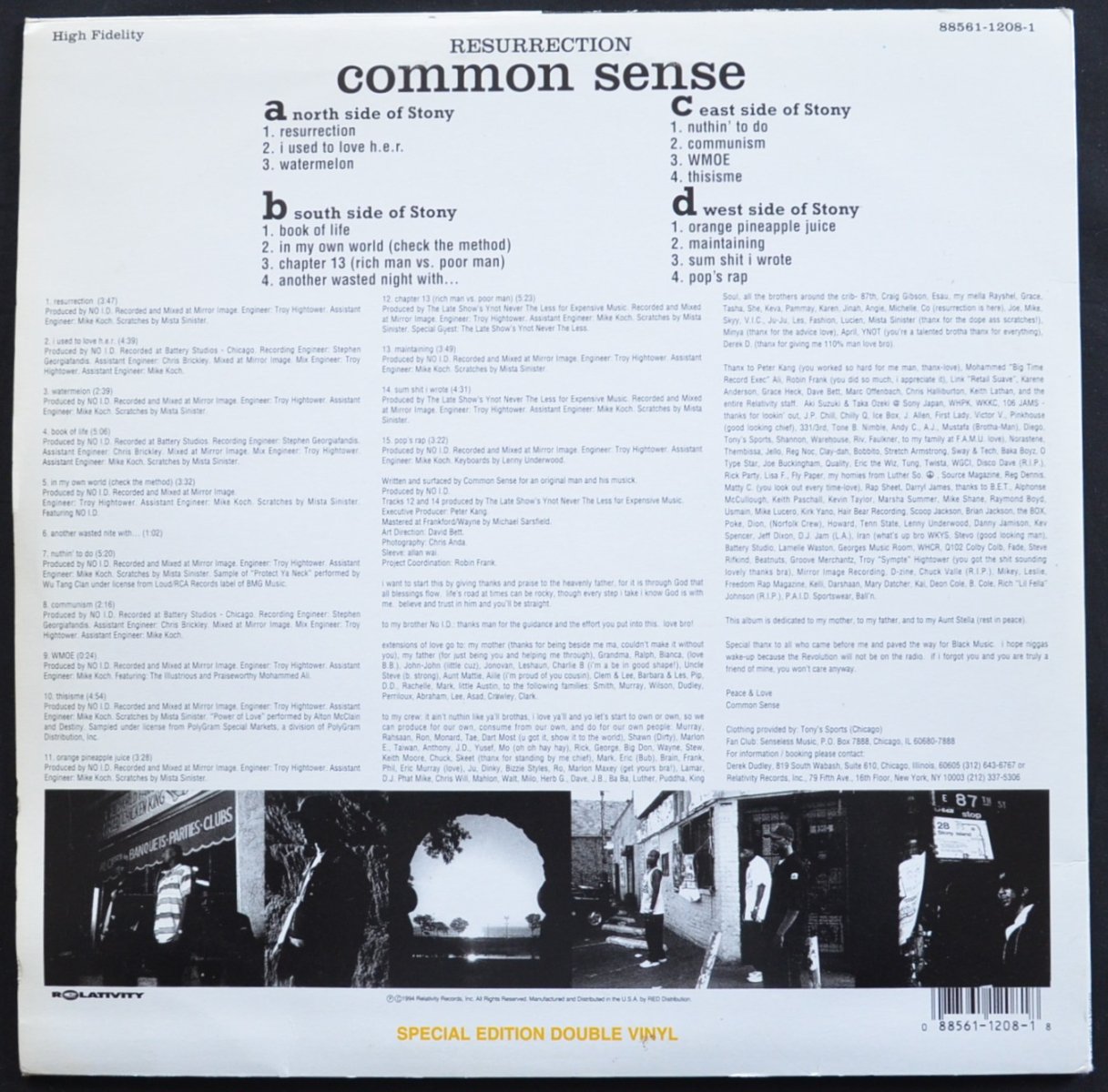 COMMON SENSE / RESURRECTION (2LP) - HIP TANK RECORDS