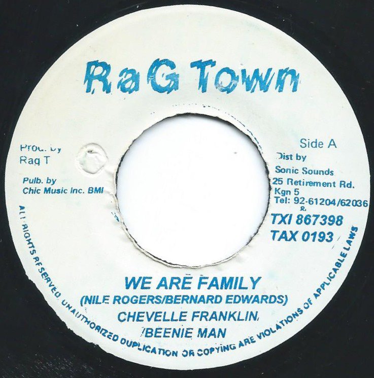 BEENIE MAN & CHEVELLE FRANKLYN / WE ARE FAMILY (7
