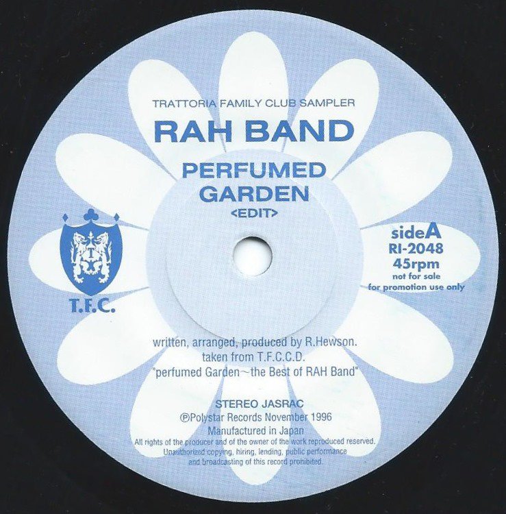 RAH BAND / PERFUMED GARDEN / CLOUDS ACROSS THE MOON (7) - HIP TANK RECORDS