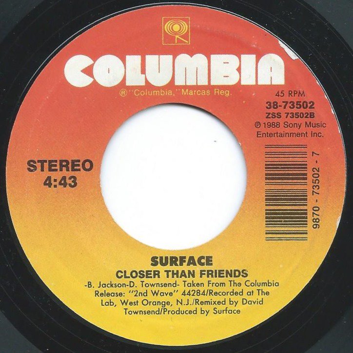 SURFACE / THE FIRST TIME / CLOSER THAN FRIENDS (7
