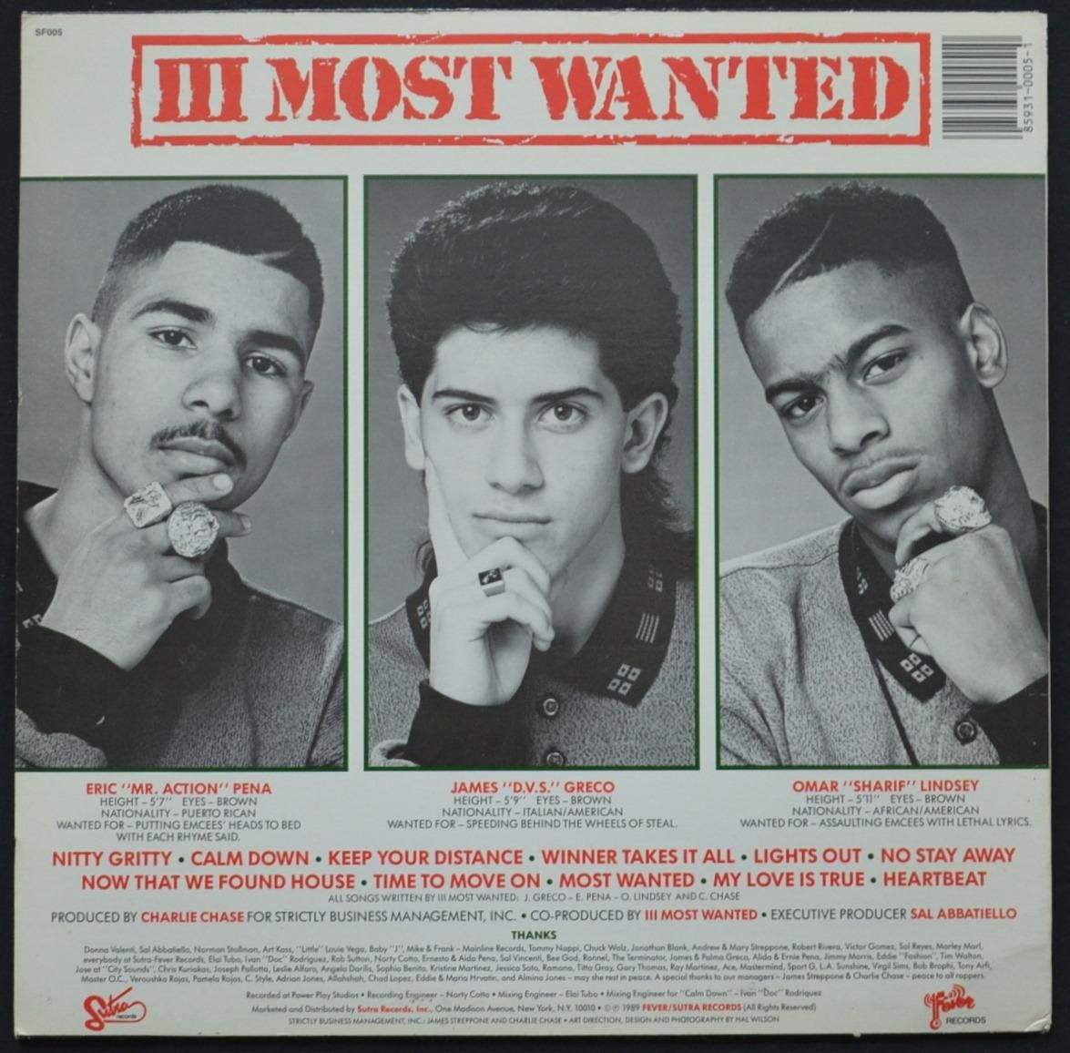 III MOST WANTED / III MOST WANTED (1LP) - HIP TANK RECORDS