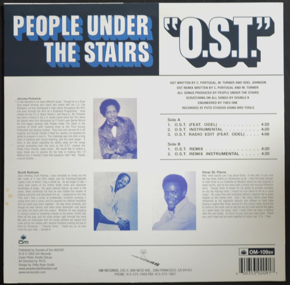 PEOPLE UNDER THE STAIRS / O.S.T. (12
