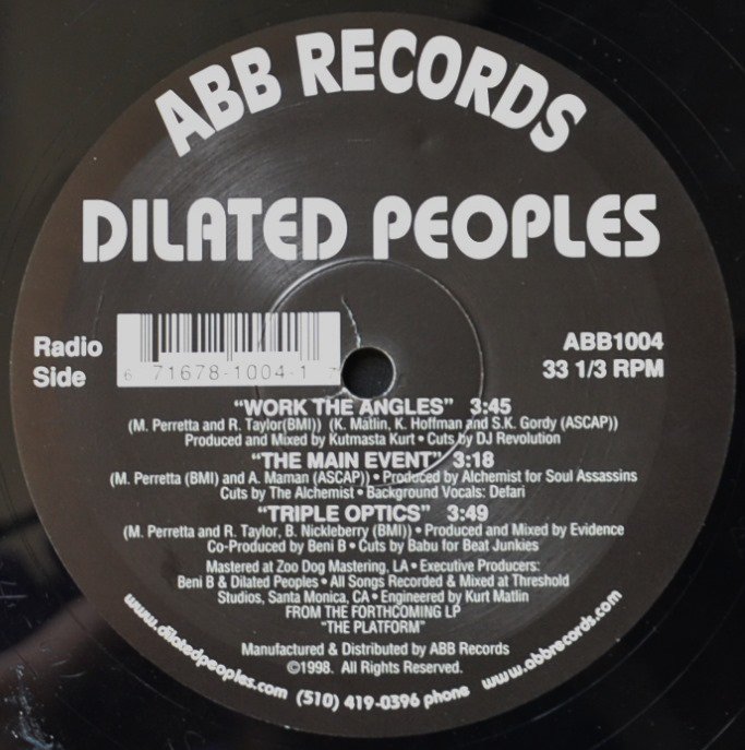 DILATED PEOPLES / WORK THE ANGLES / THE MAIN EVENT / TRIPLE OPTICS (12
