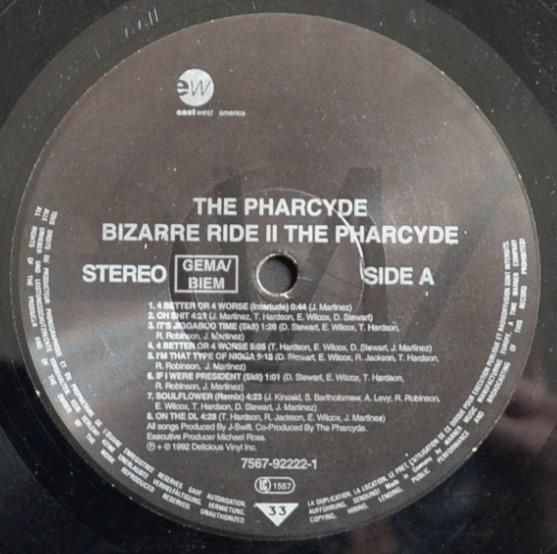 THE PHARCYDE / BIZARRE RIDE II THE PHARCYDE (1LP) - HIP TANK
