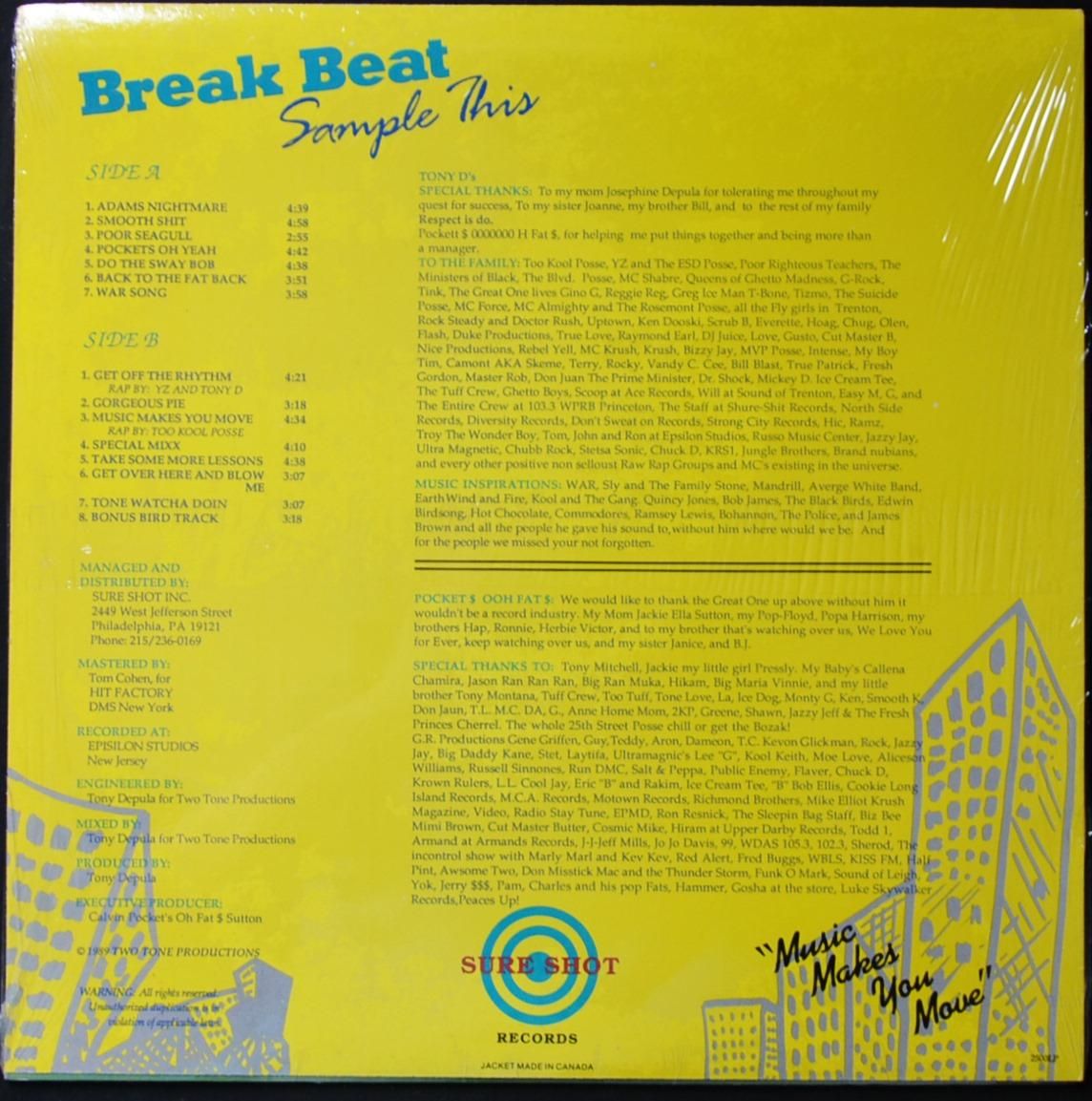 ヒップホップ+ラップ Tony D - Music Makes You Move Tony D – Music Makes You Move – Vinyl (LP, Album, Stereo