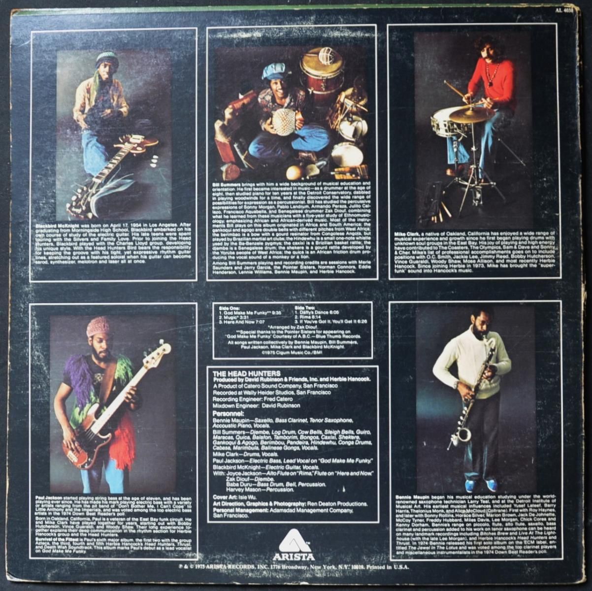 THE HEADHUNTERS / SURVIVAL OF THE FITTEST (LP) - HIP TANK