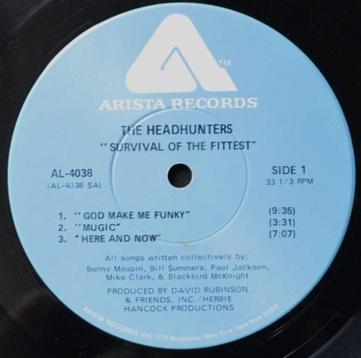 THE HEADHUNTERS / SURVIVAL OF THE FITTEST (LP) - HIP TANK