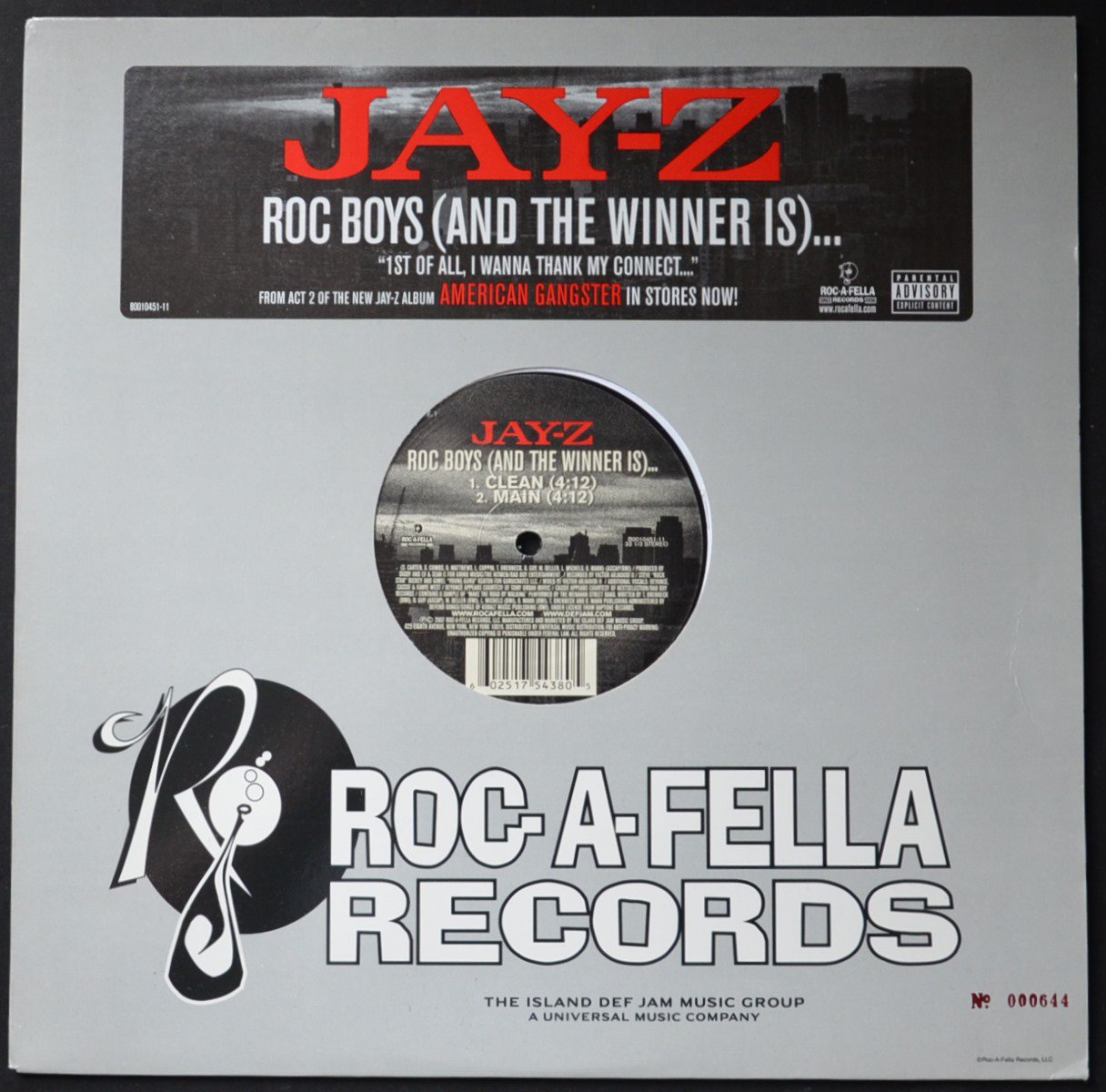 JAY-Z / ROC BOYS (AND THE WINNER IS)... - US LIMITED PRESS (12