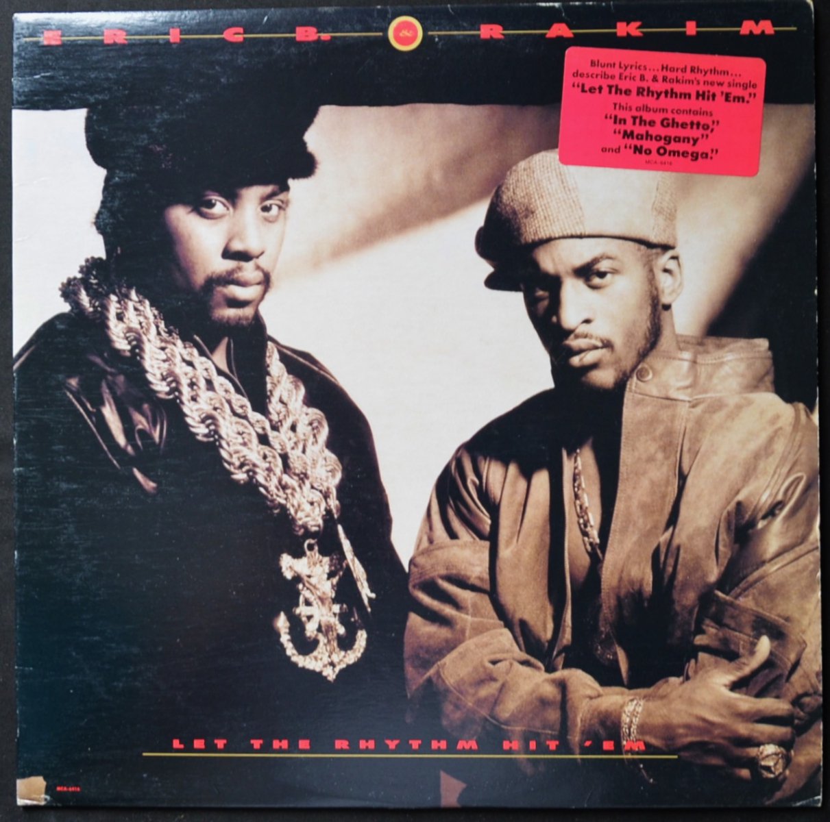 ERIC B. & RAKIM ‎/ LET THE RHYTHM HIT 'EM (1LP) - HIP TANK RECORDS