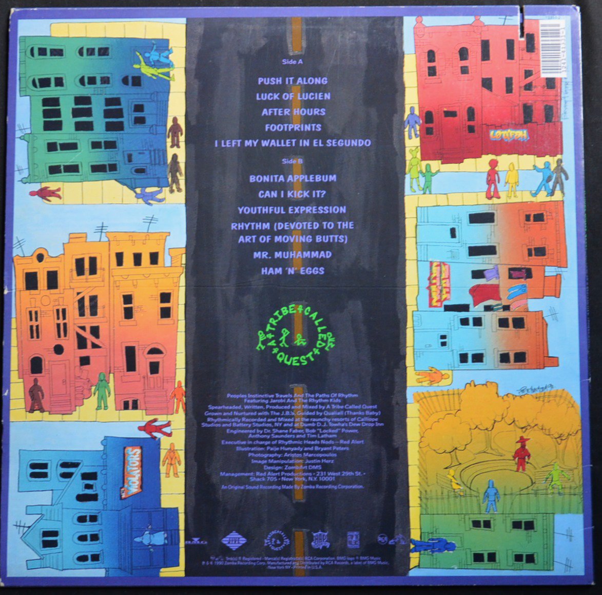 A TRIBE CALLED QUEST / PEOPLE'S INSTINCTIVE TRAVELS AND THE PATHS OF RHYTHM  - US ORIGINAL (1LP) - HIP TANK RECORDS