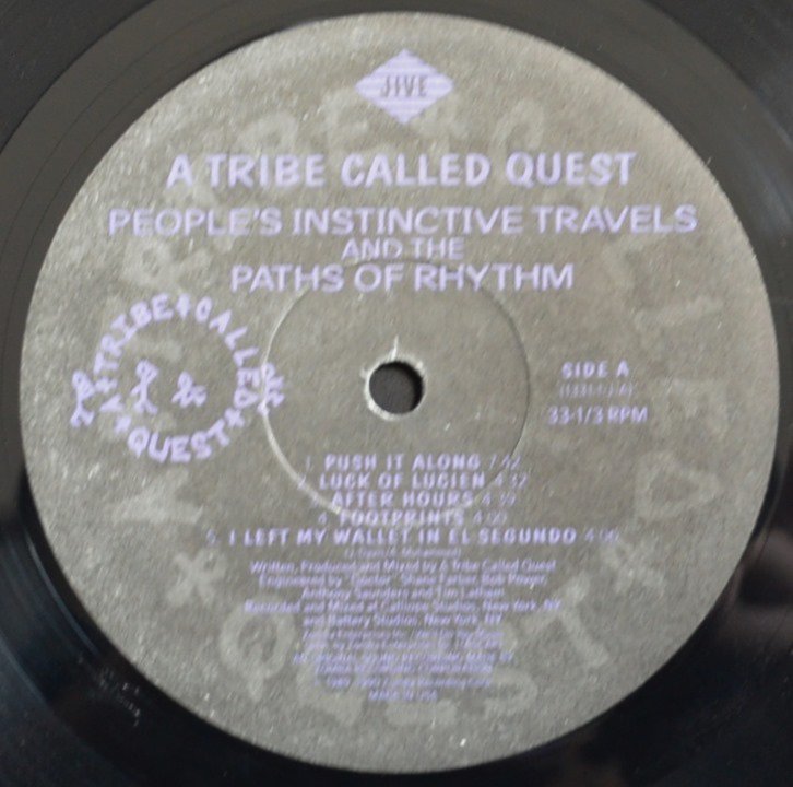 A TRIBE CALLED QUEST / PEOPLE'S INSTINCTIVE TRAVELS AND THE PATHS OF RHYTHM  - US ORIGINAL (1LP) - HIP TANK RECORDS