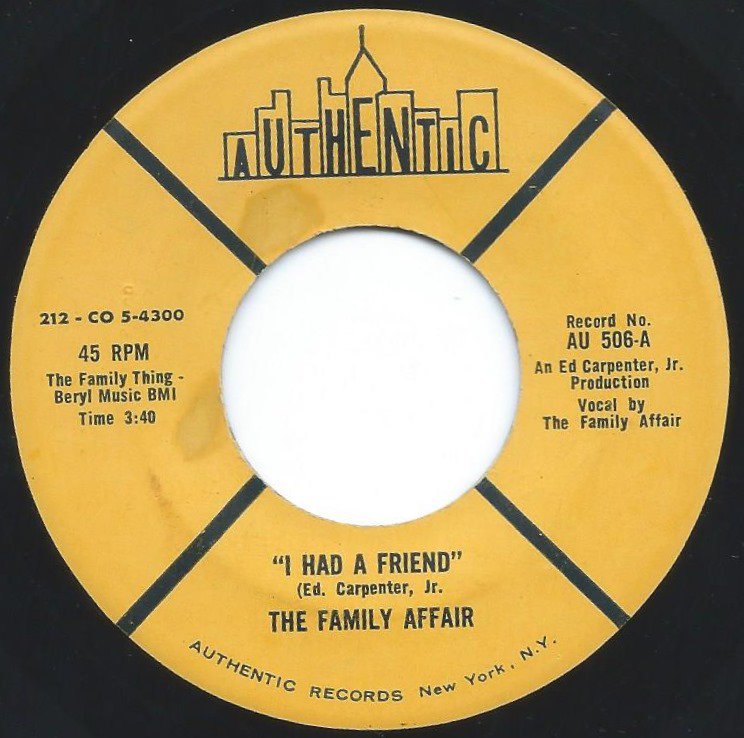 THE FAMILY AFFAIR / I AM PEOPLE / I HAD A FRIEND (7