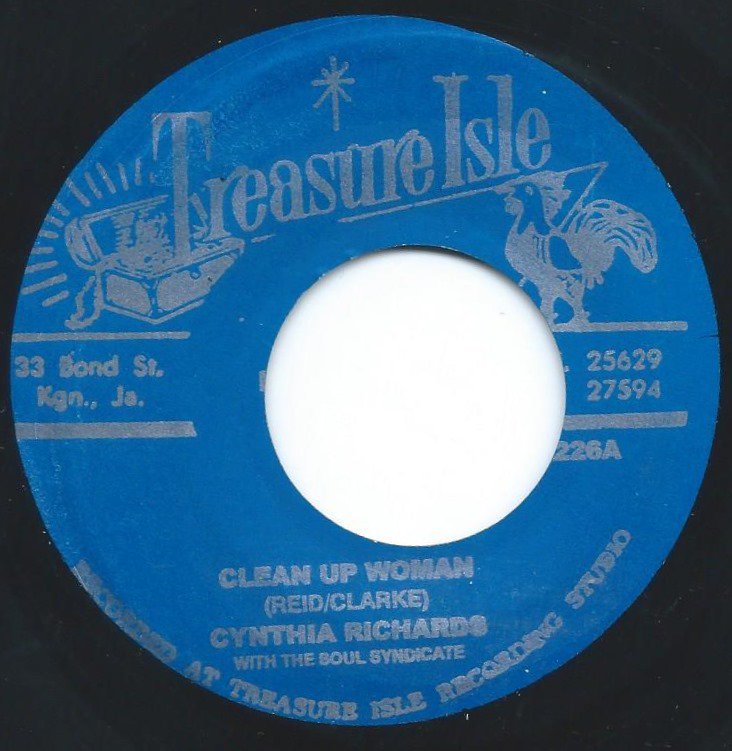 CYNTHIA RICHARDS WITH THE SOUL SYNDICATE / CLEAN UP WOMAN / JUNGLE FEVER (7