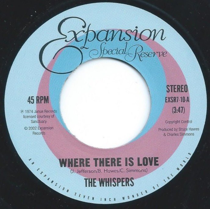 THE WHISPERS / WHERE THERE IS LOVE / IN LOVE FOREVER (7