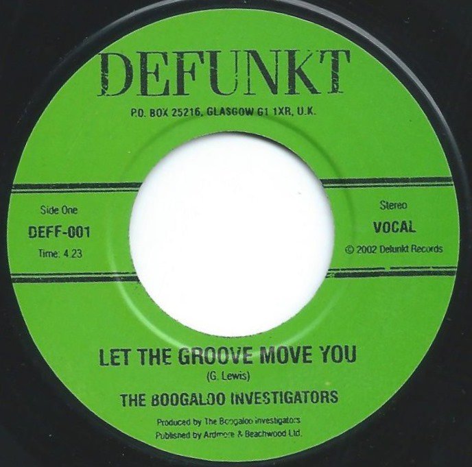 BOOGALOO INVESTIGATORS / LET THE GROOVE MOVE YOU / I GOT THE FEELIN' (7