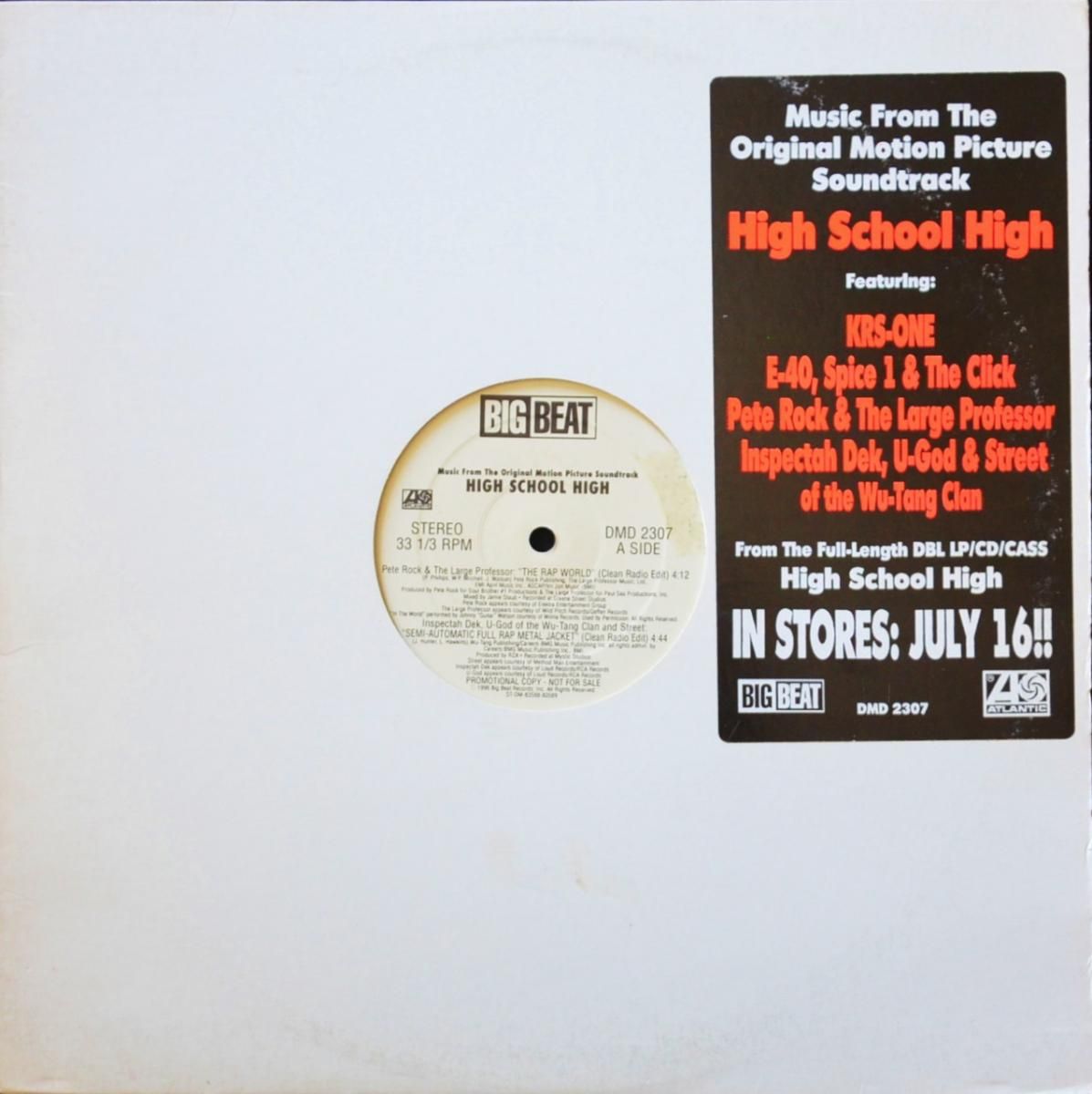 V.A.  / HIGH SCHOOL HIGH (MUSIC FROM THE ORIGINAL MOTION PICTURE SOUNDTRACK) (12