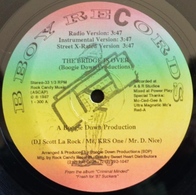 BOOGIE DOWN PRODUCTIONS / THE BRIDGE IS OVER / A WORD FROM