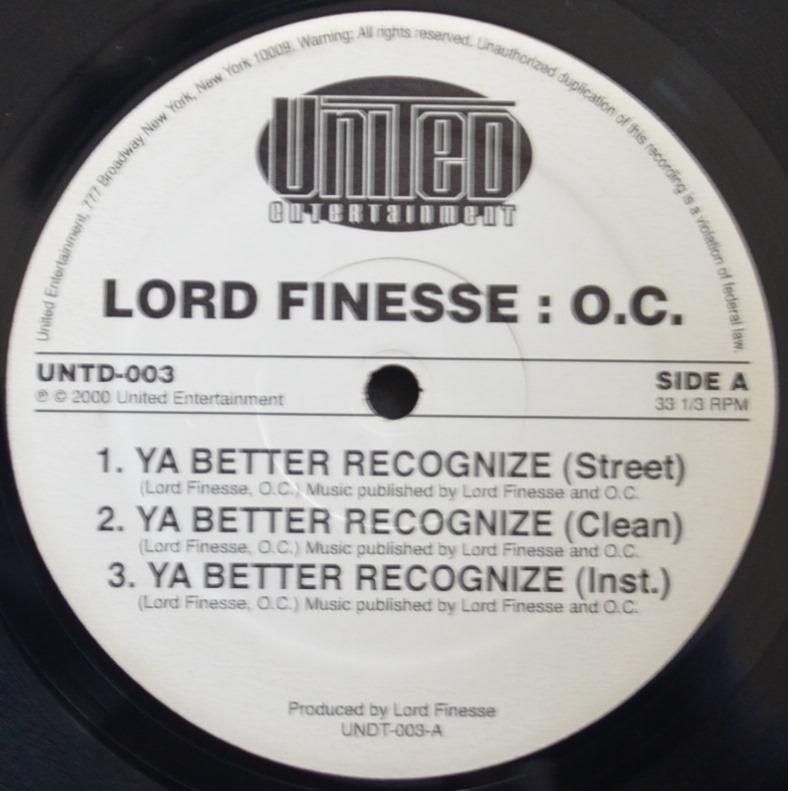 LORD FINESSE & O.C. / ROYAL FLUSH & BIG L / YA BETTER RECOGNIZE / THOROUGH FAM (12