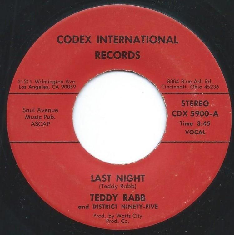 TEDDY RABB AND THE DISTRICT NINETY FIVE / LAST NIGHT / LOVE BUG STROKING (7