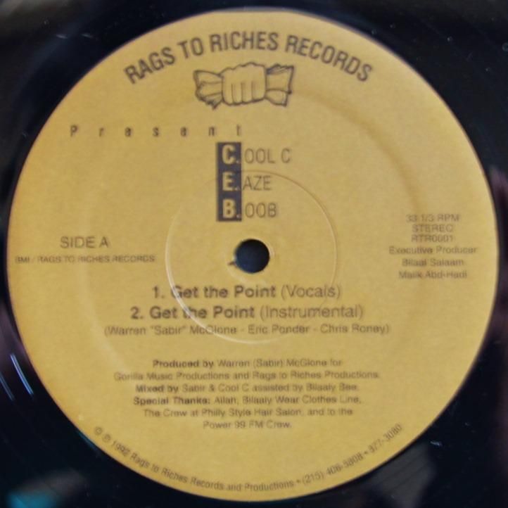 C.E.B. / GET THE POINT / MONKEY ON MY BACK (PROD BY STEADY B) (12