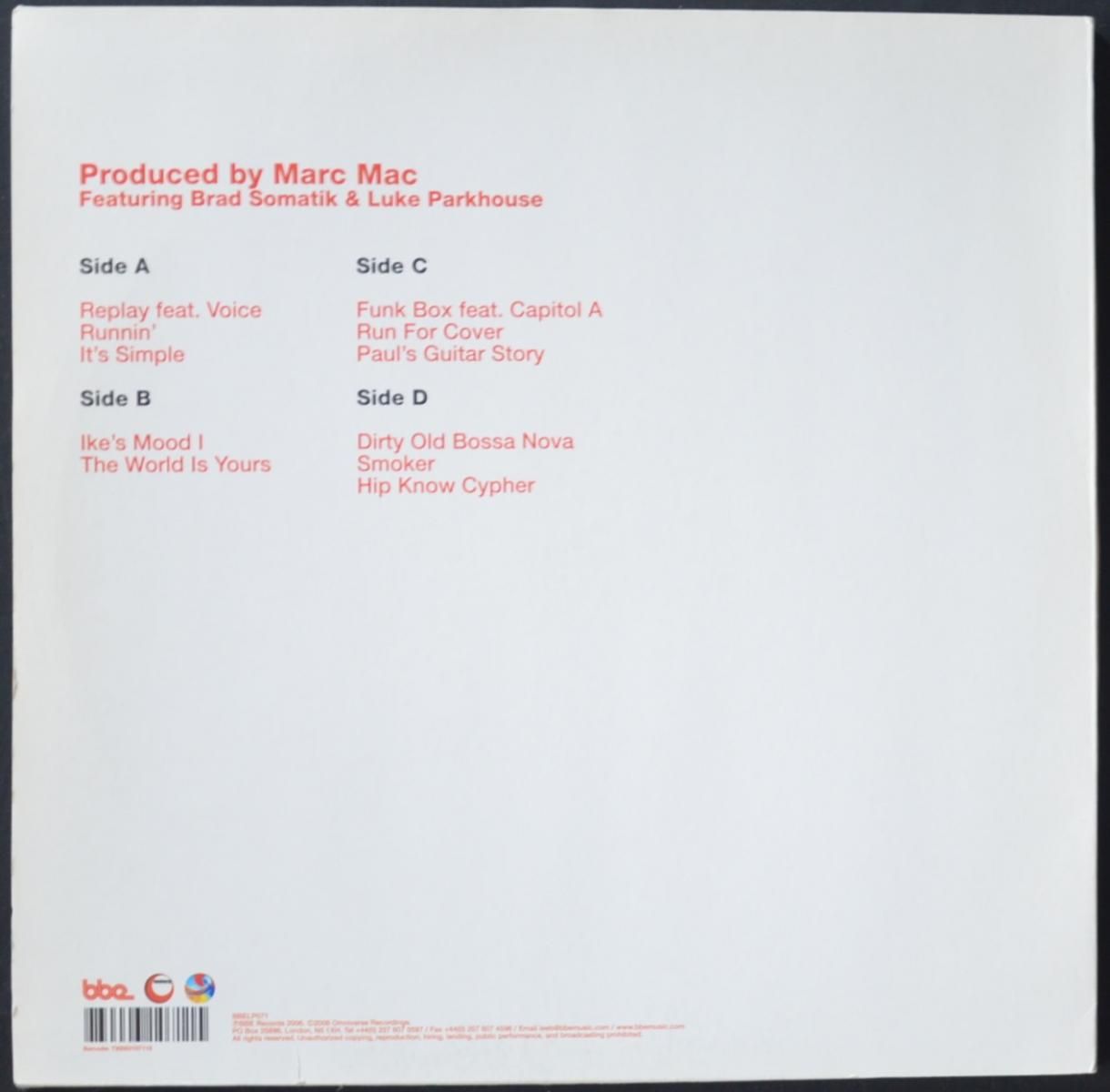 Marc Mac Presents Visioneers 2LPレコード MARC MAC PRESENTS VISIONEERS / DIRTY OLD HIP HOP (2LP) - HIP