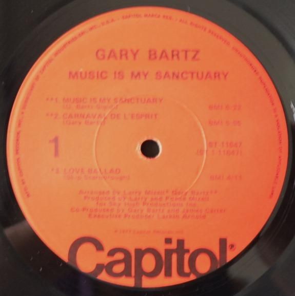 GARY BARTZ / MUSIC IS MY SANCTUARY (LP) - HIP TANK RECORDS