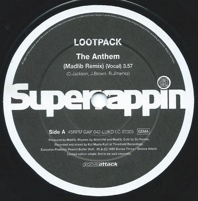 LOOTPACK / THE ANTHEM (MADLIB REMIX) (7