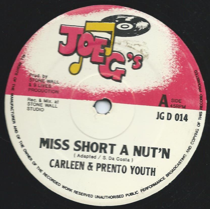 CARLEEN & PRENTO YOUTH / MISS SHORT A NUT'N / MR BIG STUFF (12