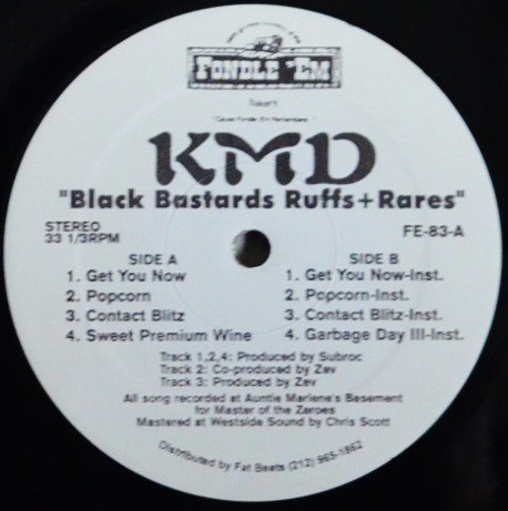 KMD / BLACK BASTARDS RUFFS + RARES (12
