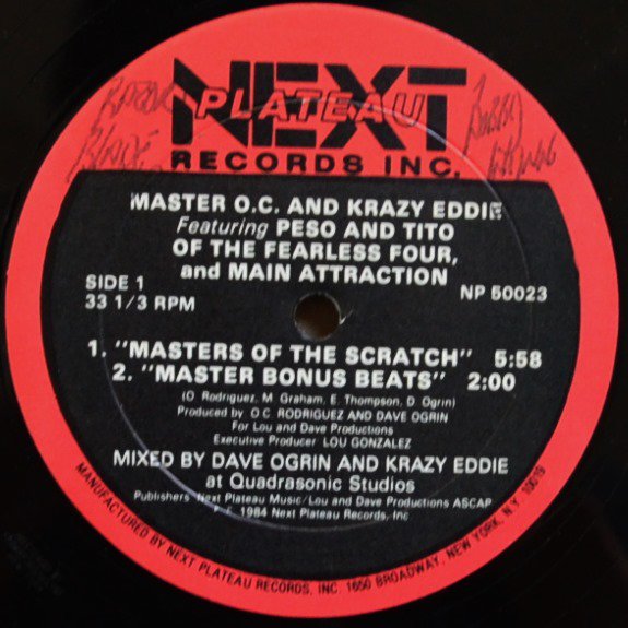 MASTER O.C. AND KRAZY EDDIE / MASTERS OF THE SCRATCH (12