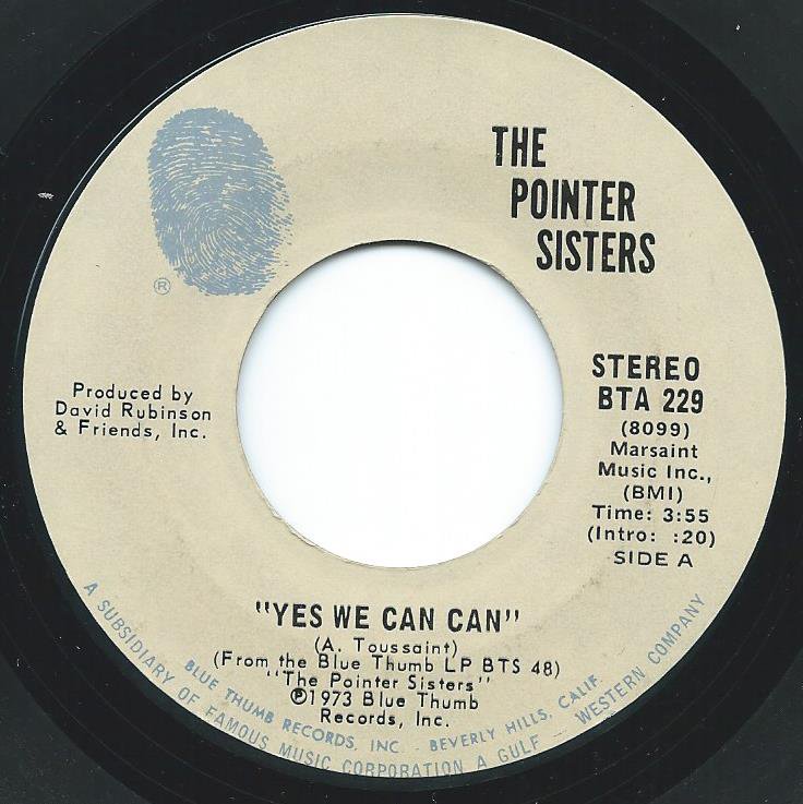 THE POINTER SISTERS / YES WE CAN CAN / JADA (7