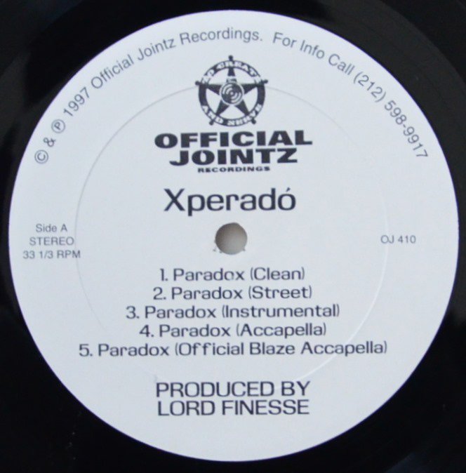 XPERADO / PARADOX / ALL NIGHT (PROD.BY LORD FINESSE)