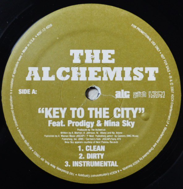 THE ALCHEMIST / KEY TO THE CITY (FEAT.NINA SKY,PRODIGY OF MOBB DEEP) (12