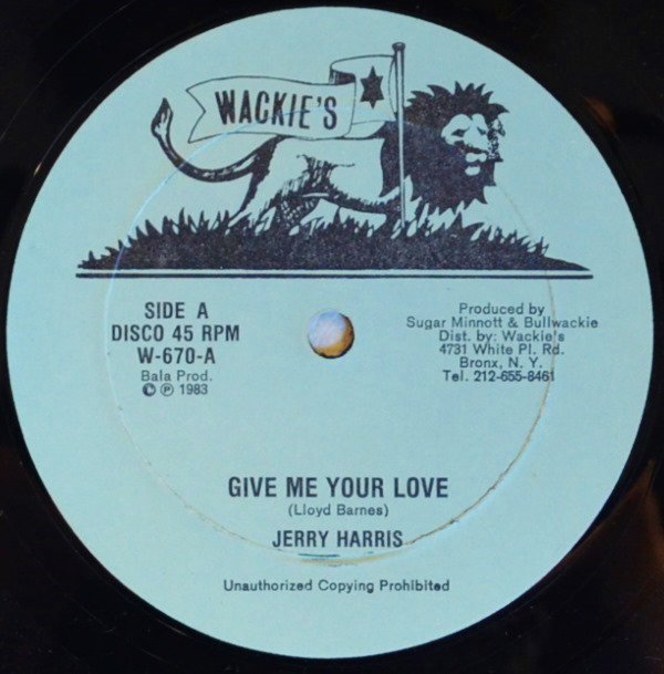 JERRY HARRIS / JERRY JOHNSON / GIVE ME YOUR LOVE / LOVE CALL (12