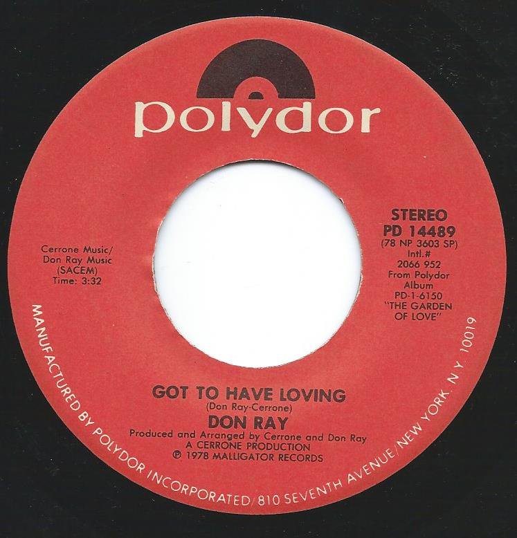 DON RAY / GOT TO HAVE LOVING / MY DESIRE (7