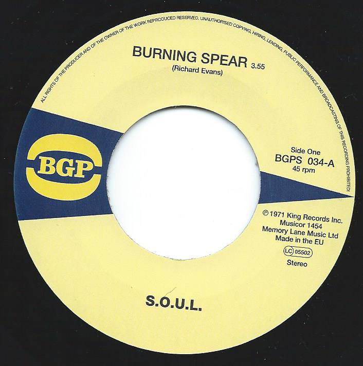 S.O.U.L. / BURNING SPEAR / DO WHATEVER YOU WANT TO DO (7