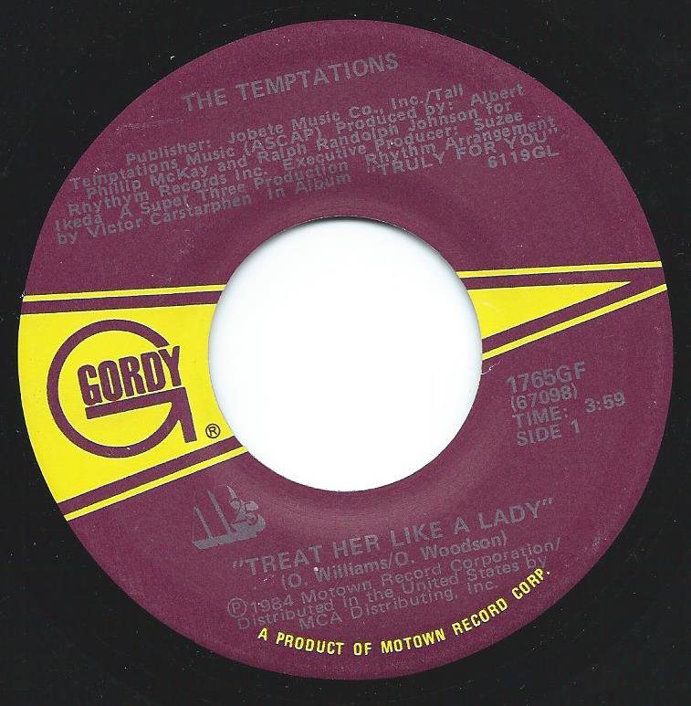 THE TEMPTATIONS / TREAT HER LIKE A LADY / ISN'T THE NIGHT FANTASTIC (7