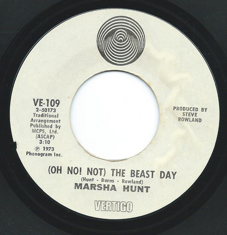 MARSHA HUNT / (OH, NO! NOT) THE BEAST DAY / SOMEBODY TO LOVE (7