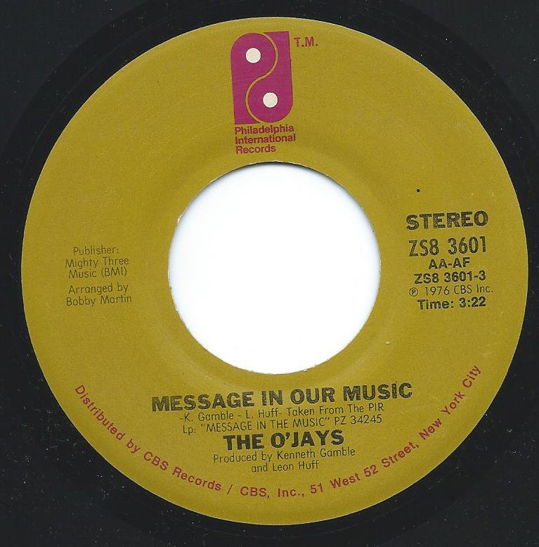 【LP】The O'Jays – Message In The Music