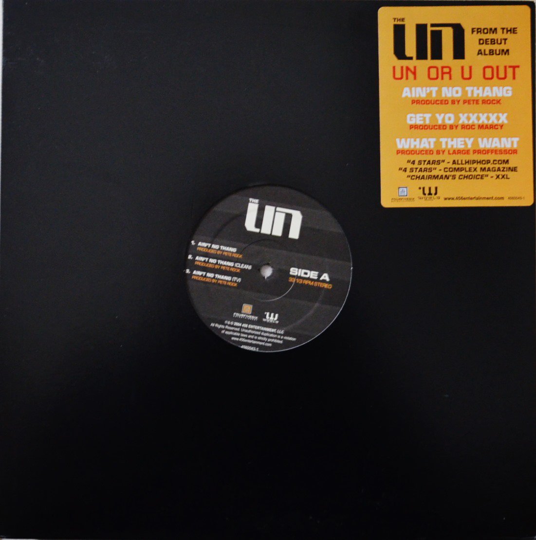 THE UN / AIN'T NO THANG (PRO PETE ROCK)  / WHAT THEY WANT (PRO LARGE PRO) (12