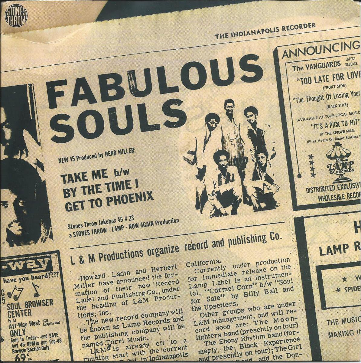 FABULOUS SOULS / TAKE ME / BY THE TIME I GET TO PHOENIX (7