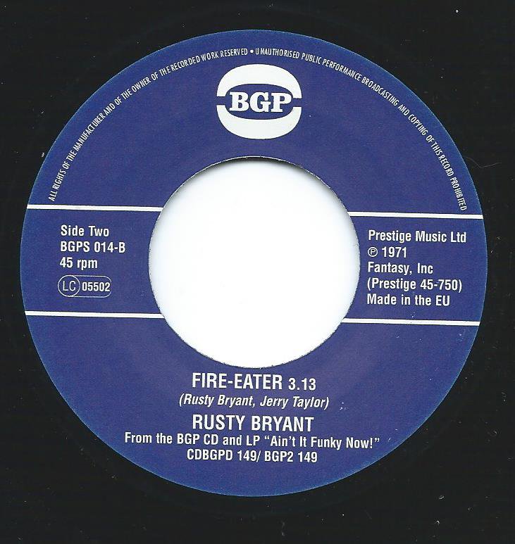 PUCHO AND THE LATIN SOUL BROTHERS / RUSTY BRYANT / GOT MYSELF A GOOD MAN / FIRE-EATER (7